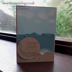 Photograph of the greeting card we are making in this tutorial
